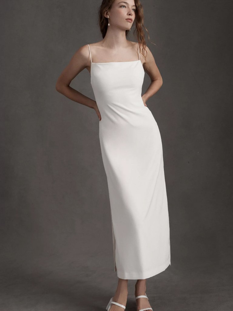 Nwot Bhldn Gavin Dress White